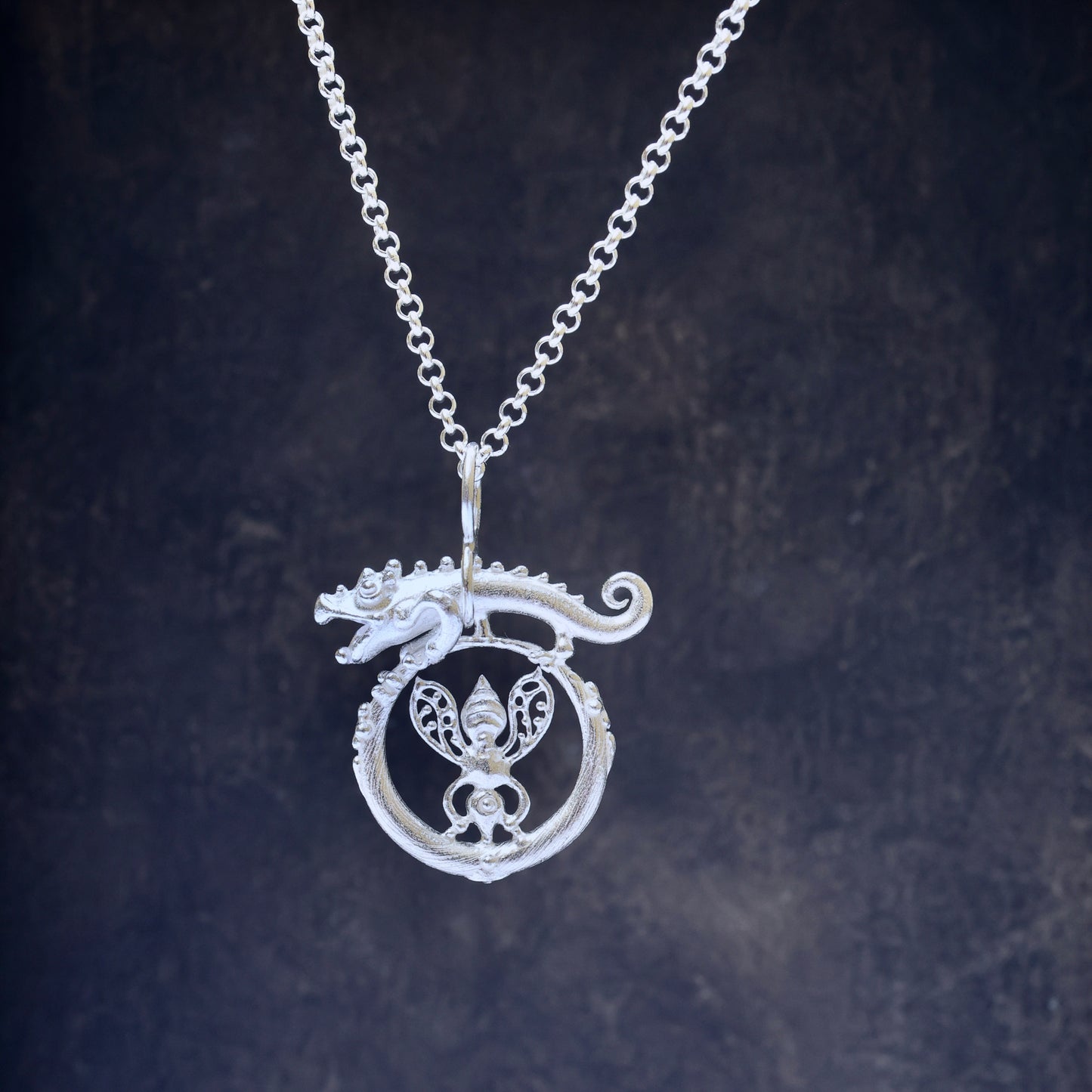 86.BASILISK Silver Neckless / 23P99