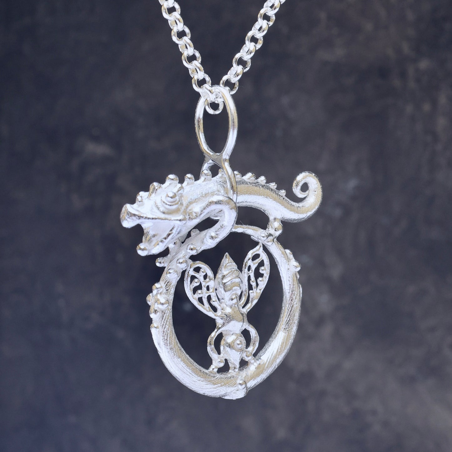 86.BASILISK Silver Neckless / 23P99