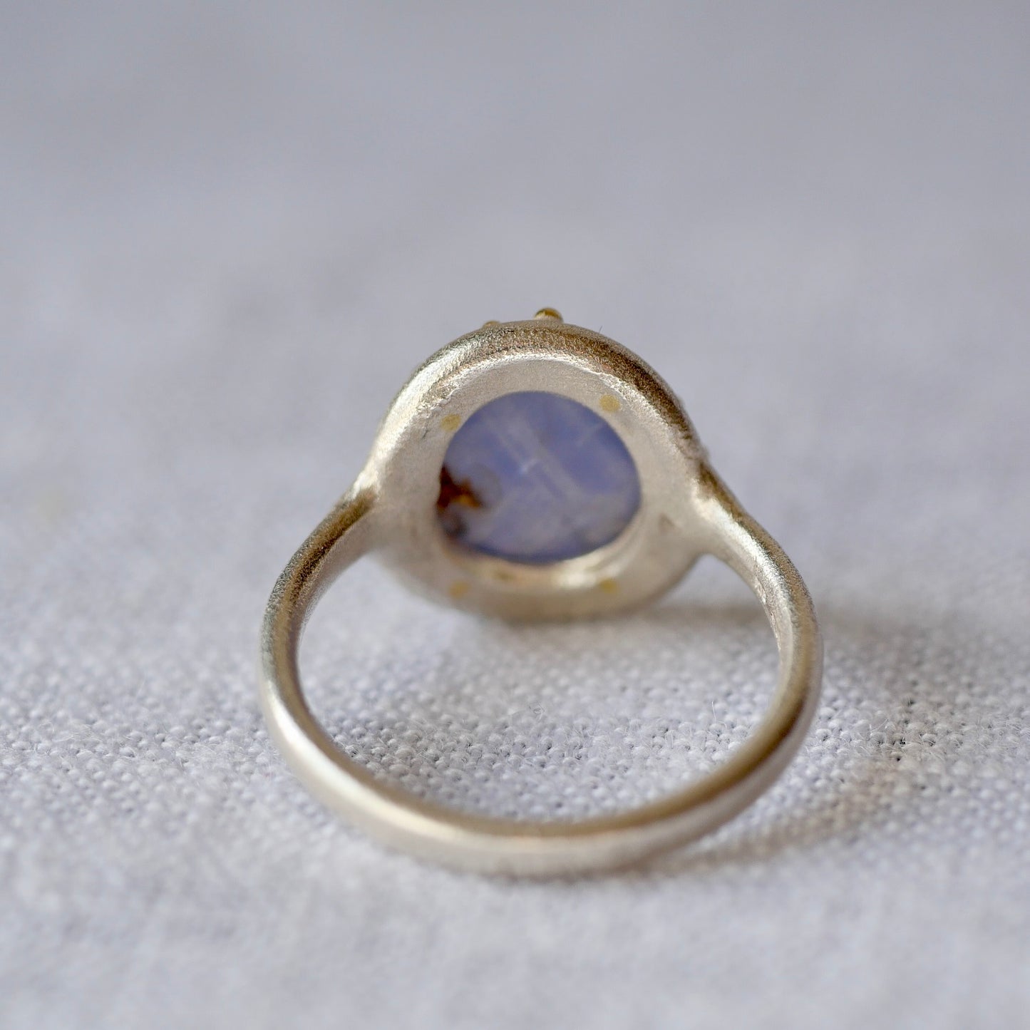 53. Sapphire Silver Ring / 23R328