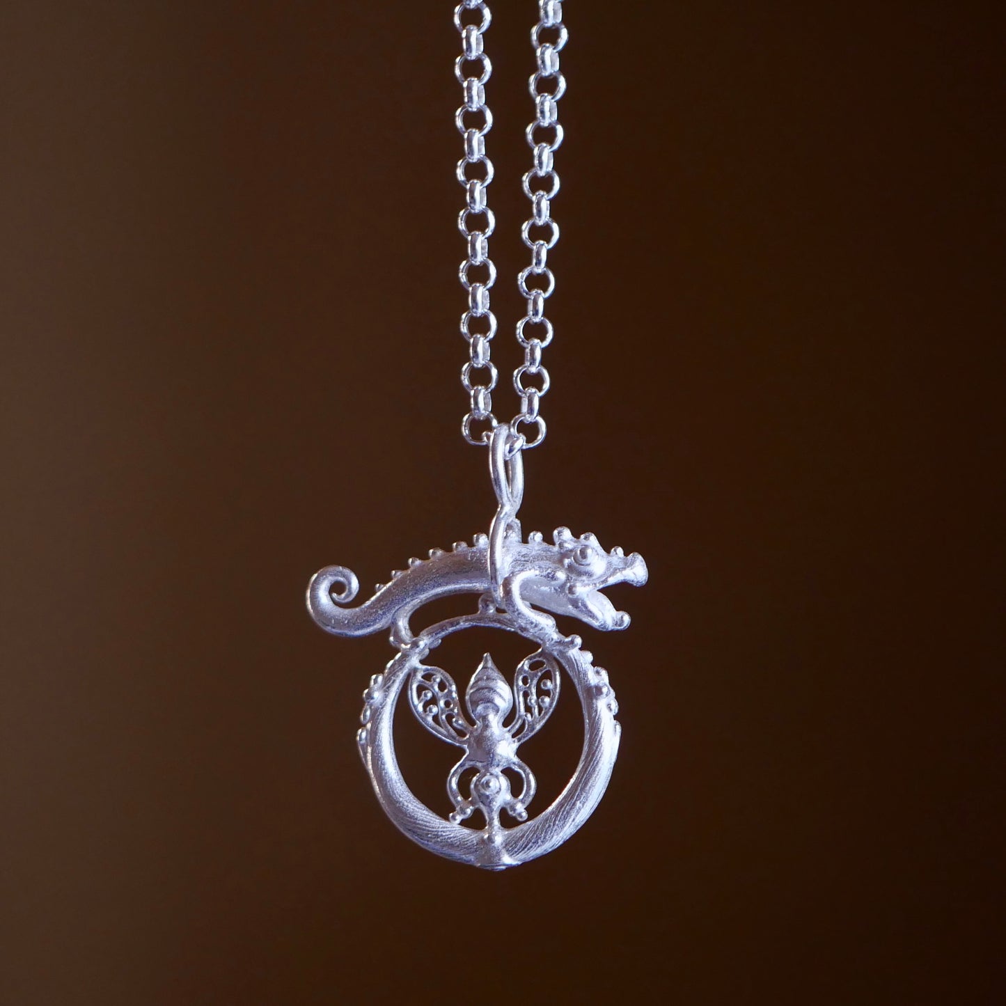 86.BASILISK Silver Neckless / 23P99