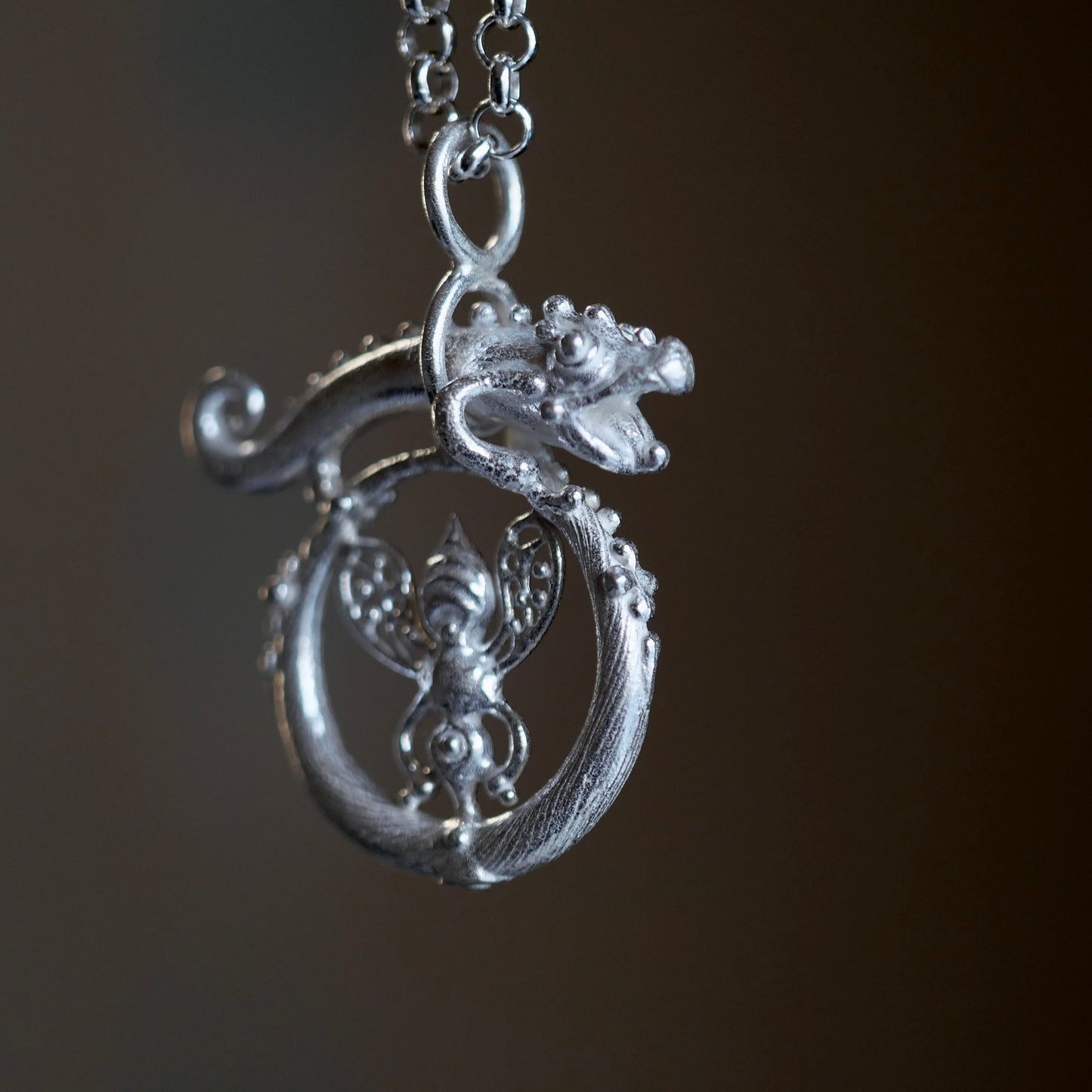 86.BASILISK Silver Neckless / 23P99