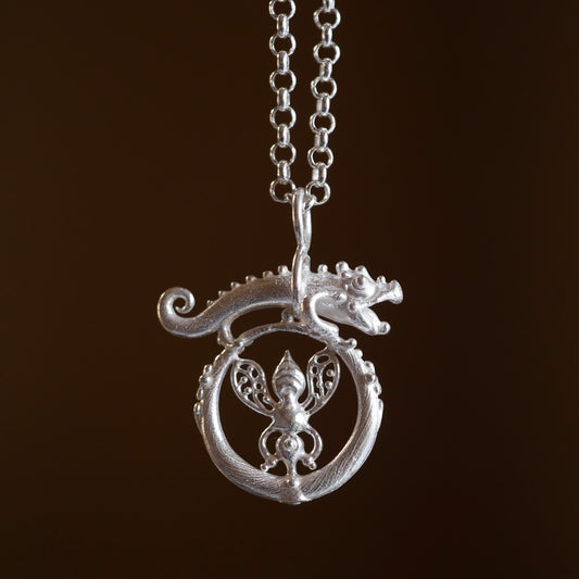 86.BASILISK Silver Neckless / 23P99