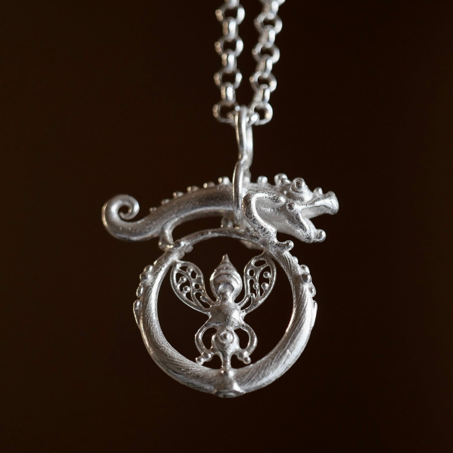 86.BASILISK Silver Neckless / 23P99