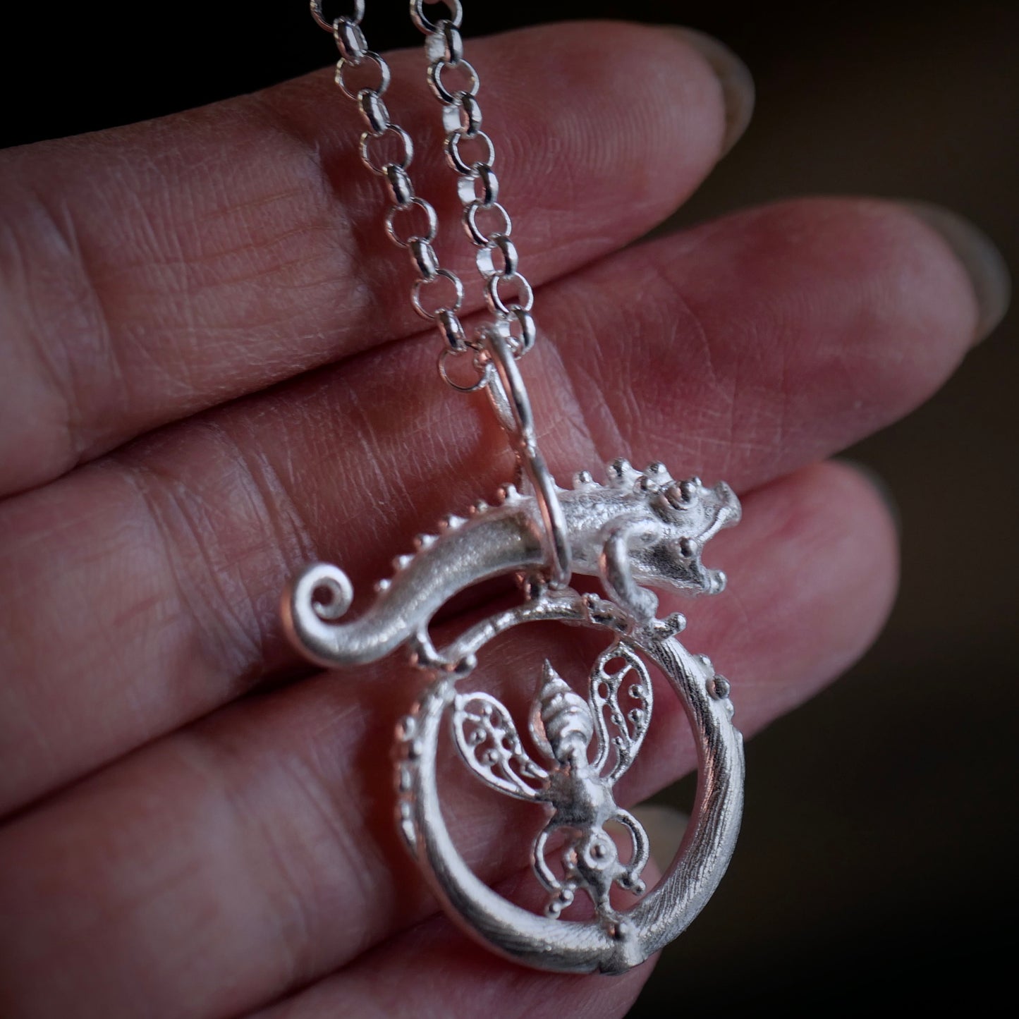 86.BASILISK Silver Neckless / 23P99
