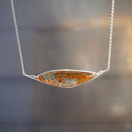 6. Hematite in Quarts Choker / P-21