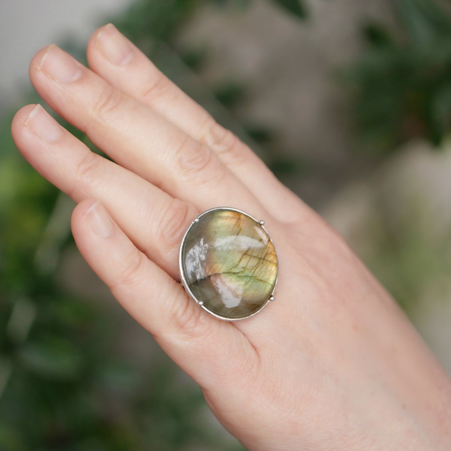 18. Labradorite Silver Ring / 22R-23