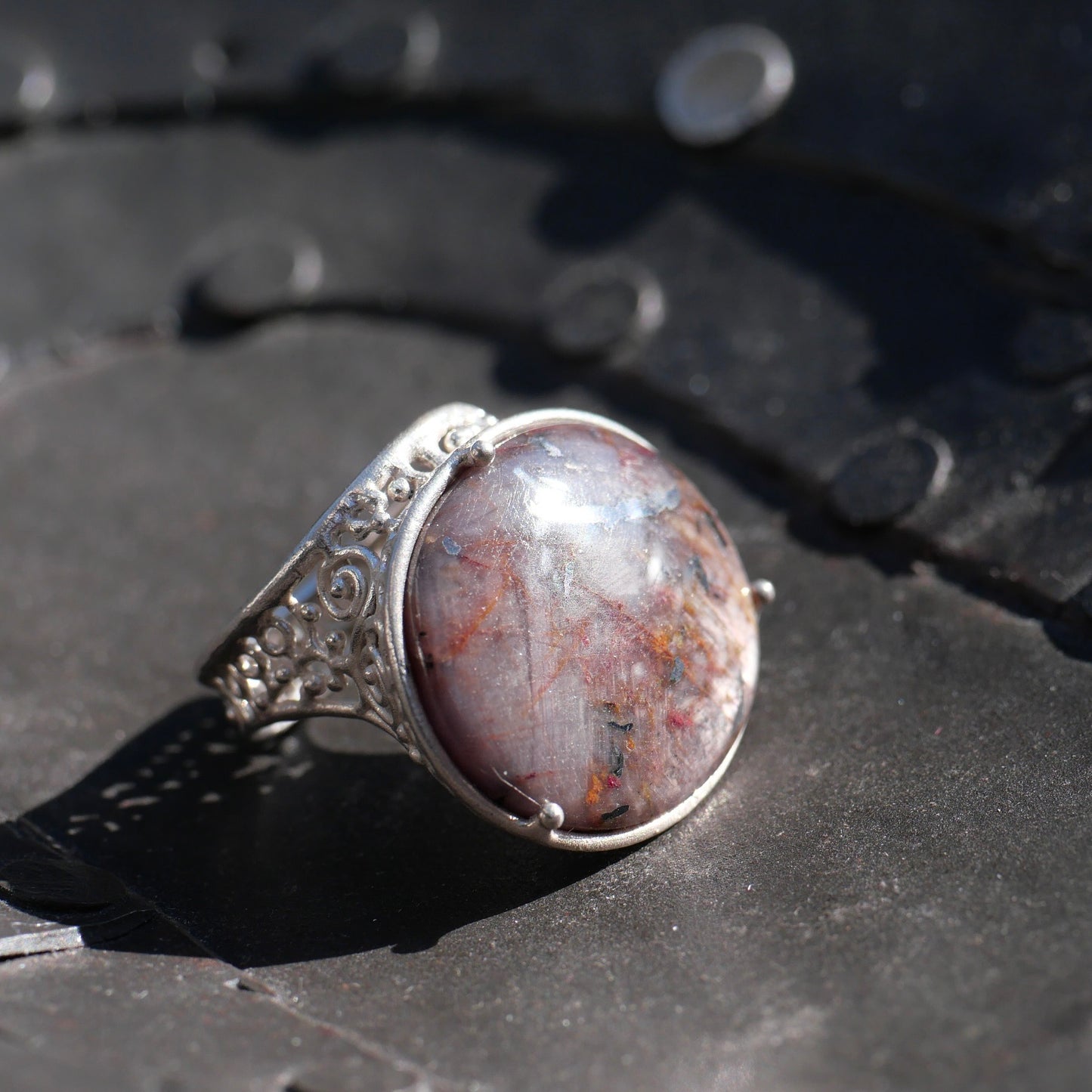 16. Sapphire Silver Ring / 22R-246