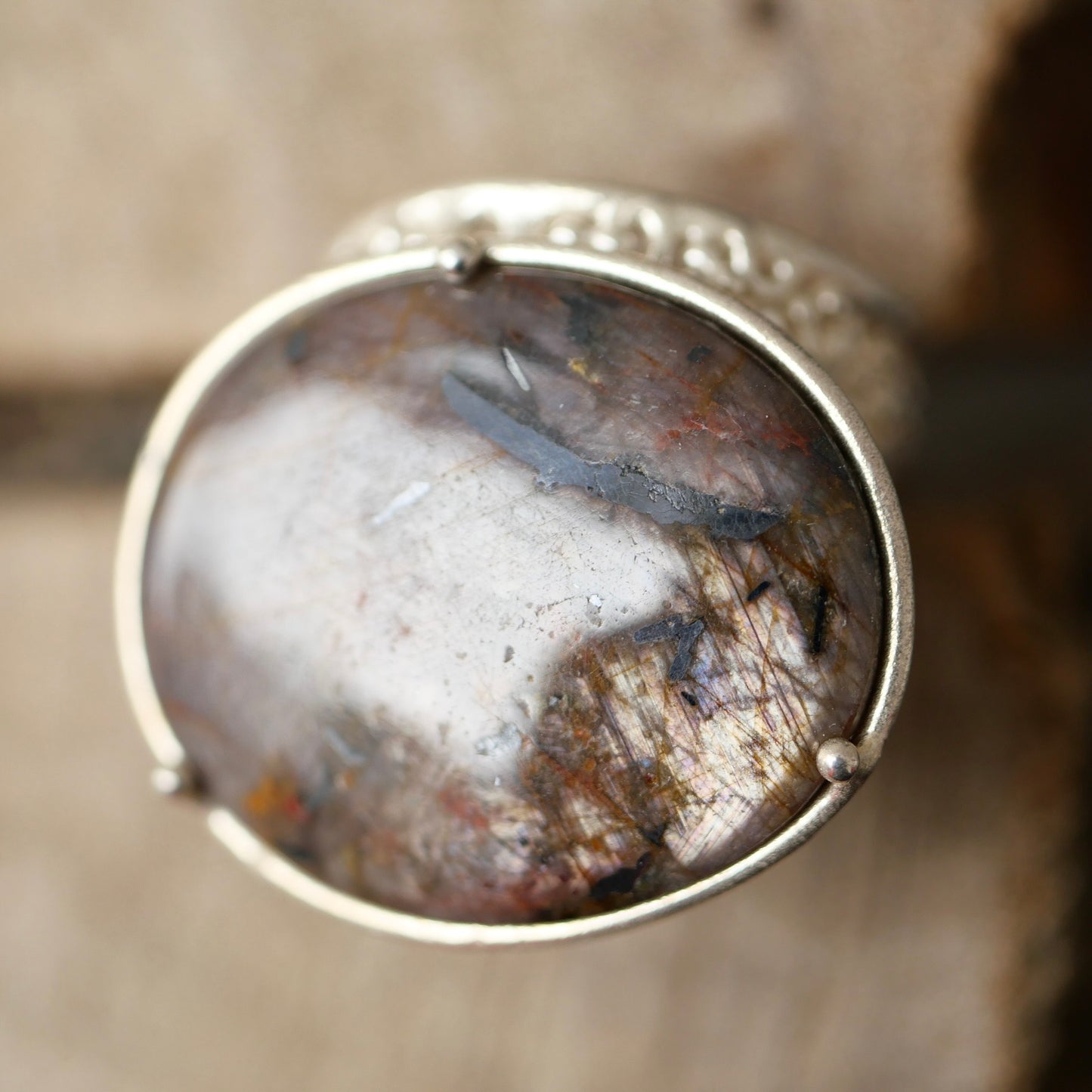 16. Sapphire Silver Ring / 22R-246