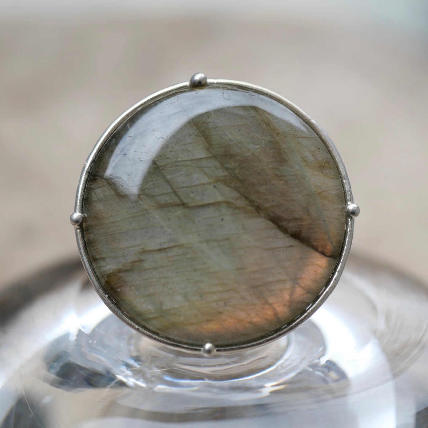 18. Labradorite Silver Ring / 22R-23