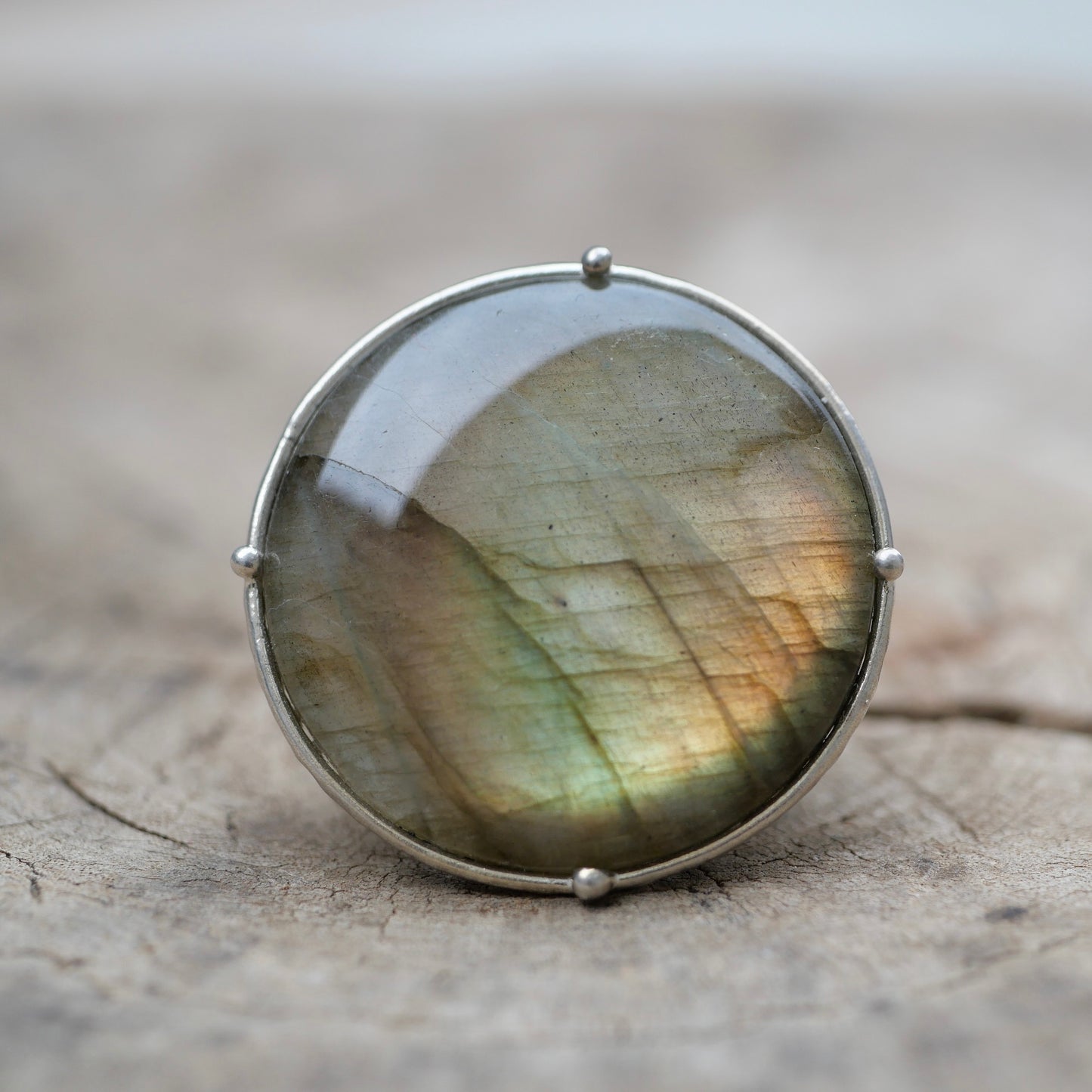 18. Labradorite Silver Ring / 22R-23