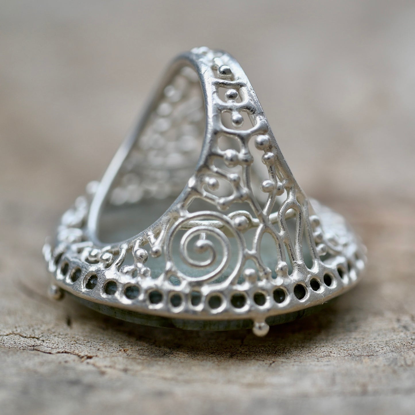 18. Labradorite Silver Ring / 22R-23