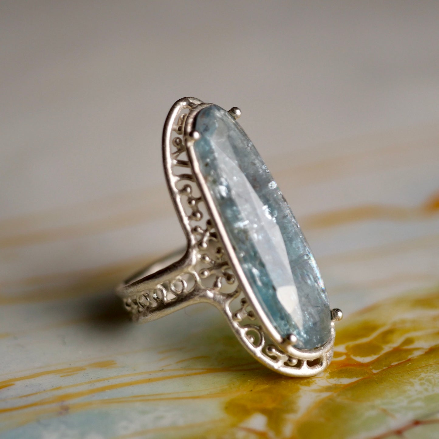 74. Kyanite Ring / 24R-9