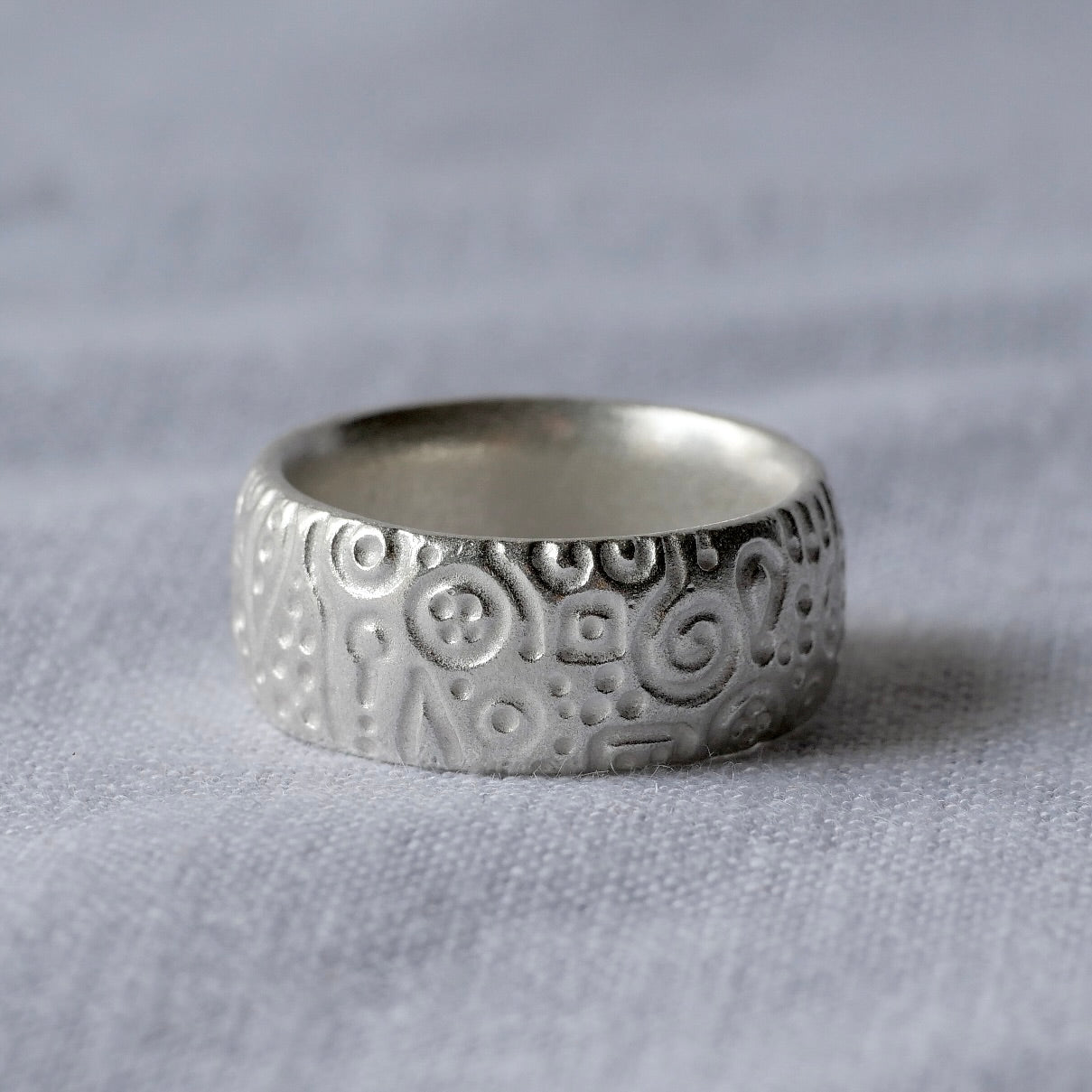 63. Silver Ring [Kimono OBI]  / 23R-obi