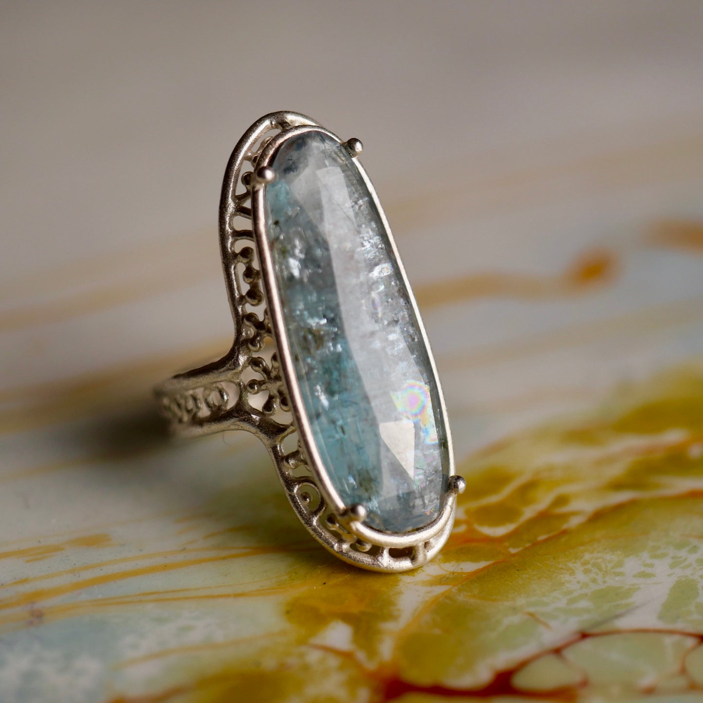 74. Kyanite Ring / 24R-9