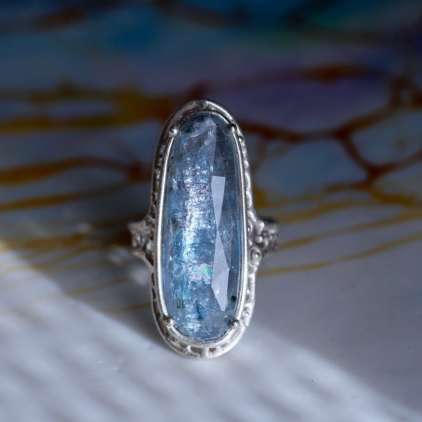 74. Kyanite Ring / 24R-9