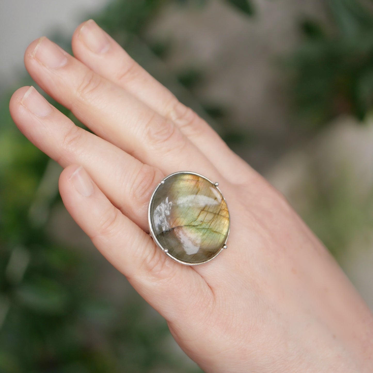 18. Labradorite  Silver Ring / 22R-23