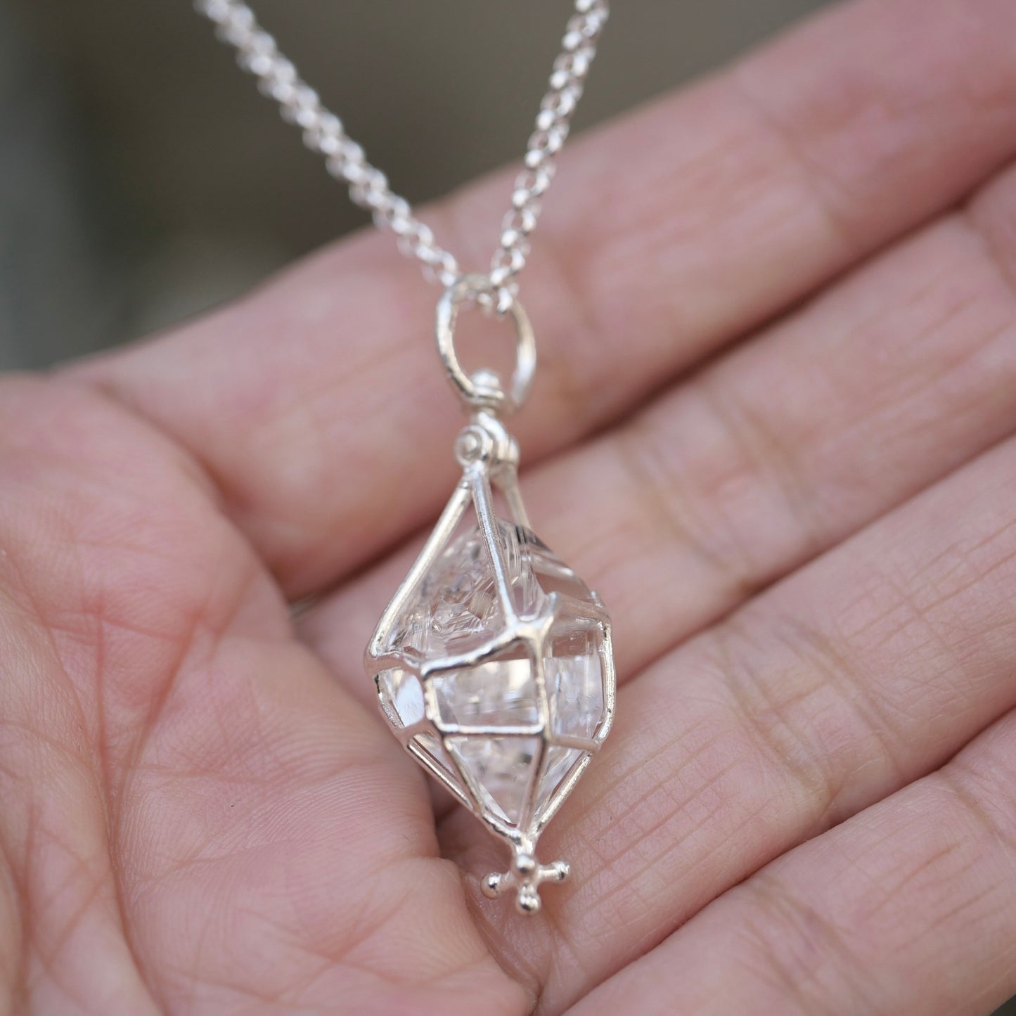 Herkimer Diamond Quarts Neckless / 22P-100