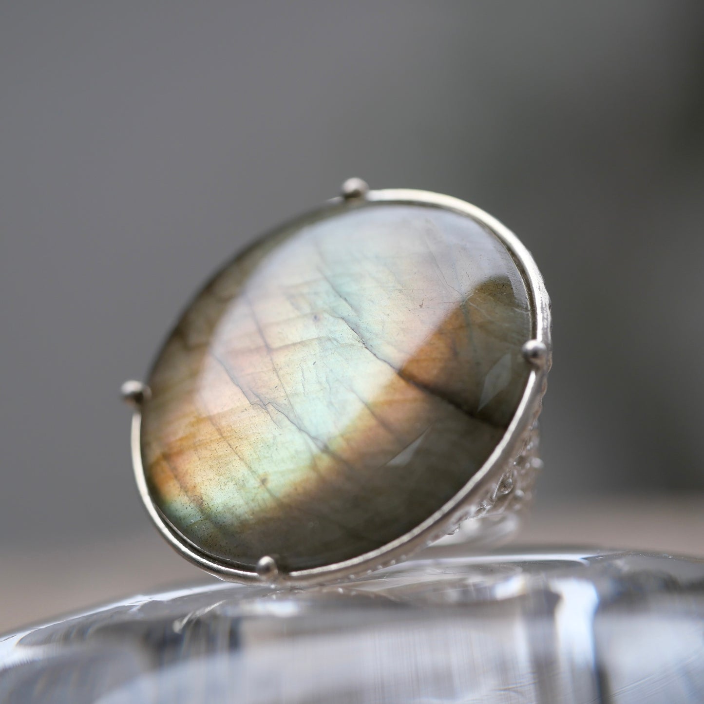 18. Labradorite  Silver Ring / 22R-23