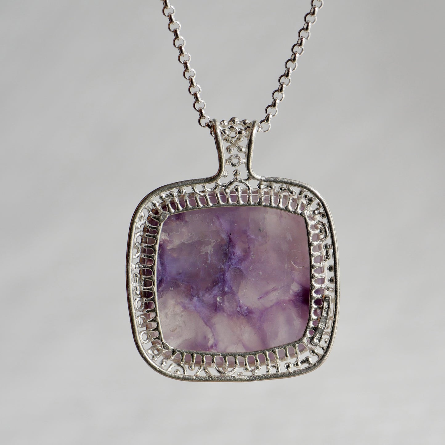 30. Charoite in Quartz Neckless / 22P-120