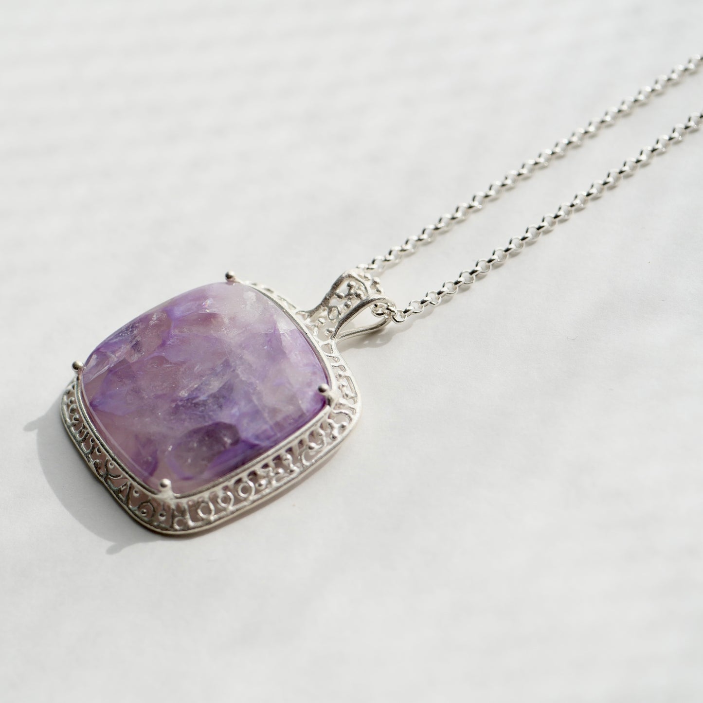 30. Charoite in Quartz Neckless / 22P-120